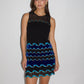 VINTAGE Velvet Waves Shift Dress