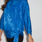 VINTAGE Side Tie Tunic Top