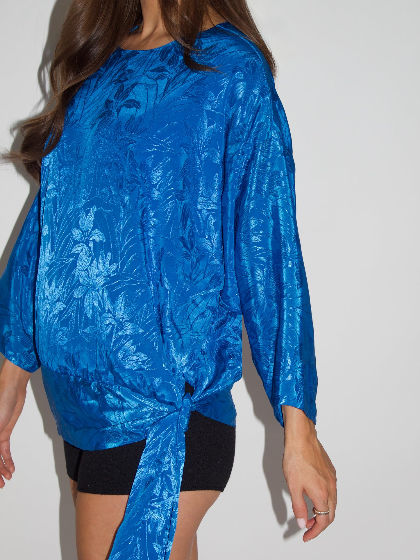 VINTAGE Side Tie Tunic Top