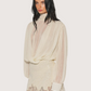 Sheer Draped Balloon Top