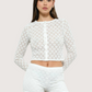 Crochet Lace Cardigan | White