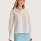 Nadia Textured Blouse | White