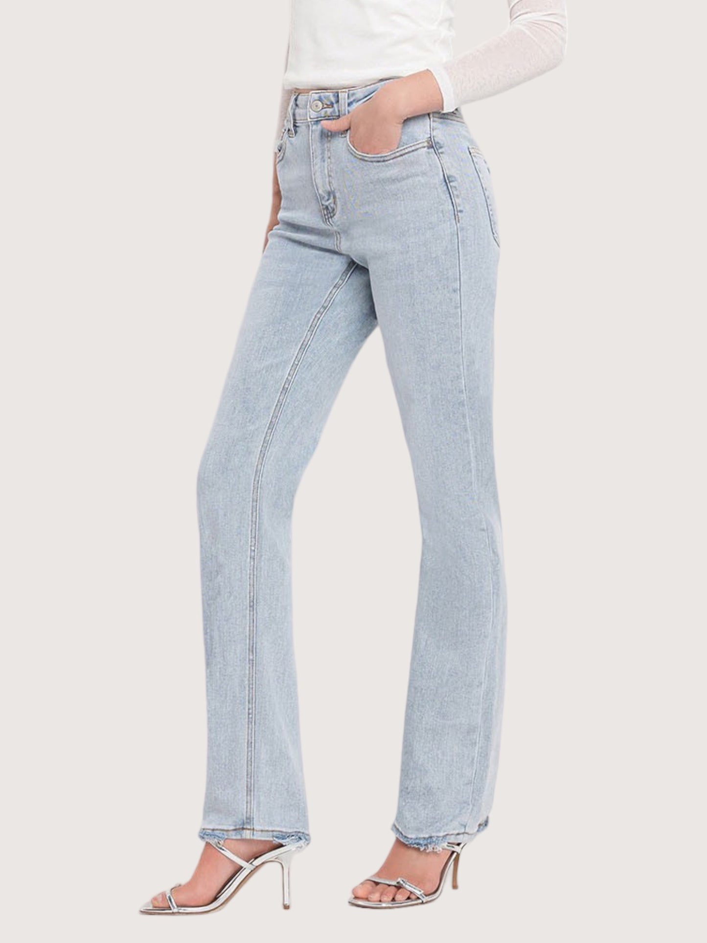 Super High Rise Straight Denim