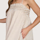 Smocked Striped Maxi Dress