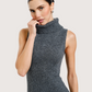 Turtleneck Knit Midi Dress