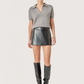 Mini Leather Skort