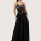 Netted Sequin Maxi Dress