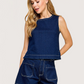 Ellie Denim Top
