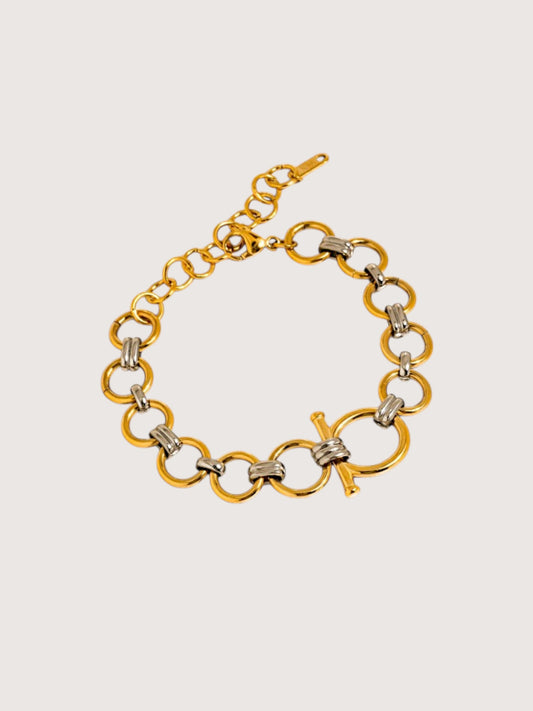Two Tone Link Bracelet