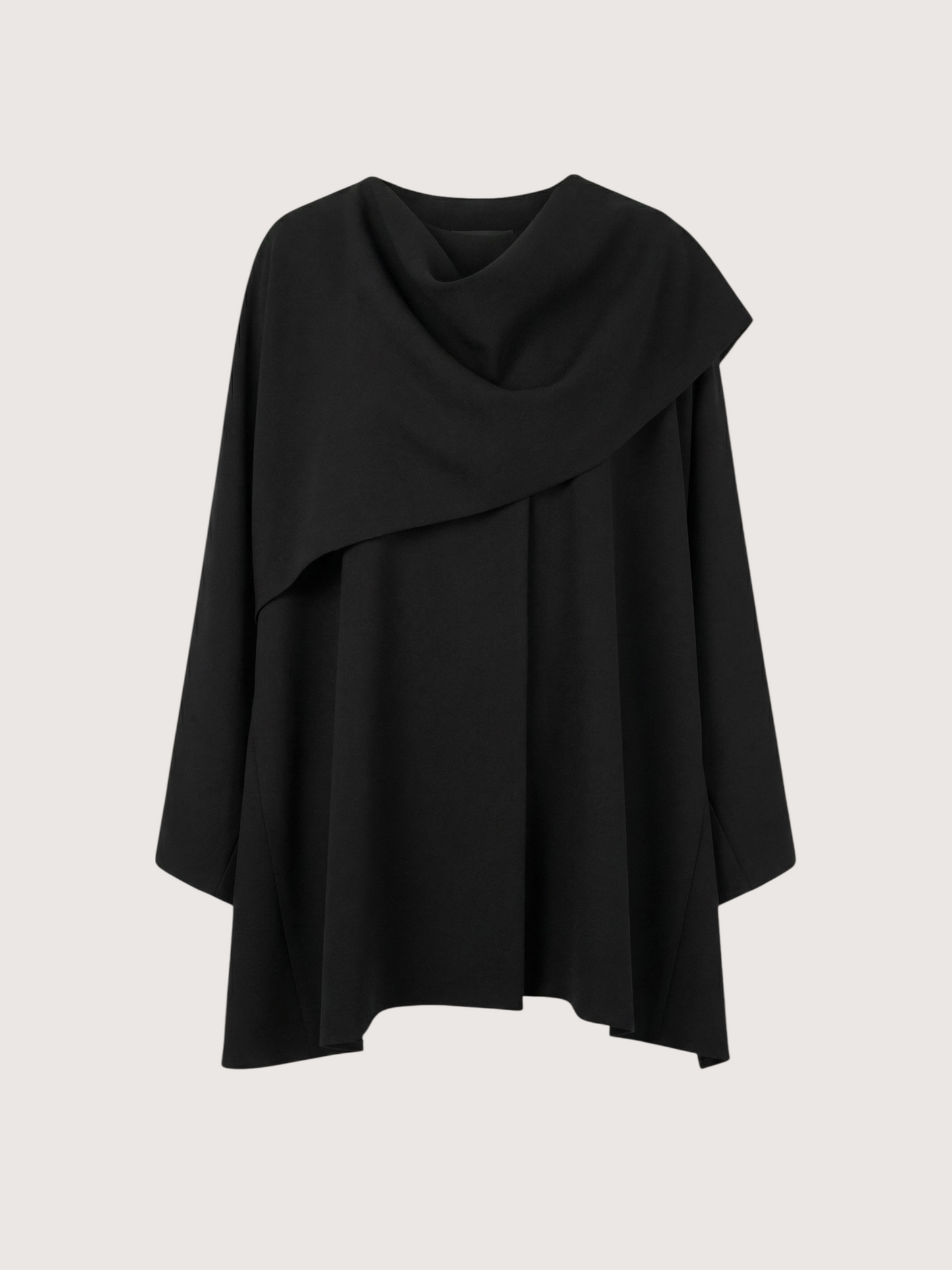 Bondi Scarf Overcoat | Black