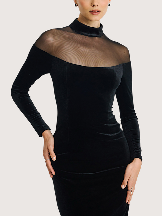 Blair Sheer Neck Maxi