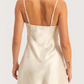 Sweetheart Satin Mini Dress | Ivory