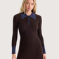 Knit Polo Mini Dress