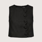 Scallop Trim Top | Black