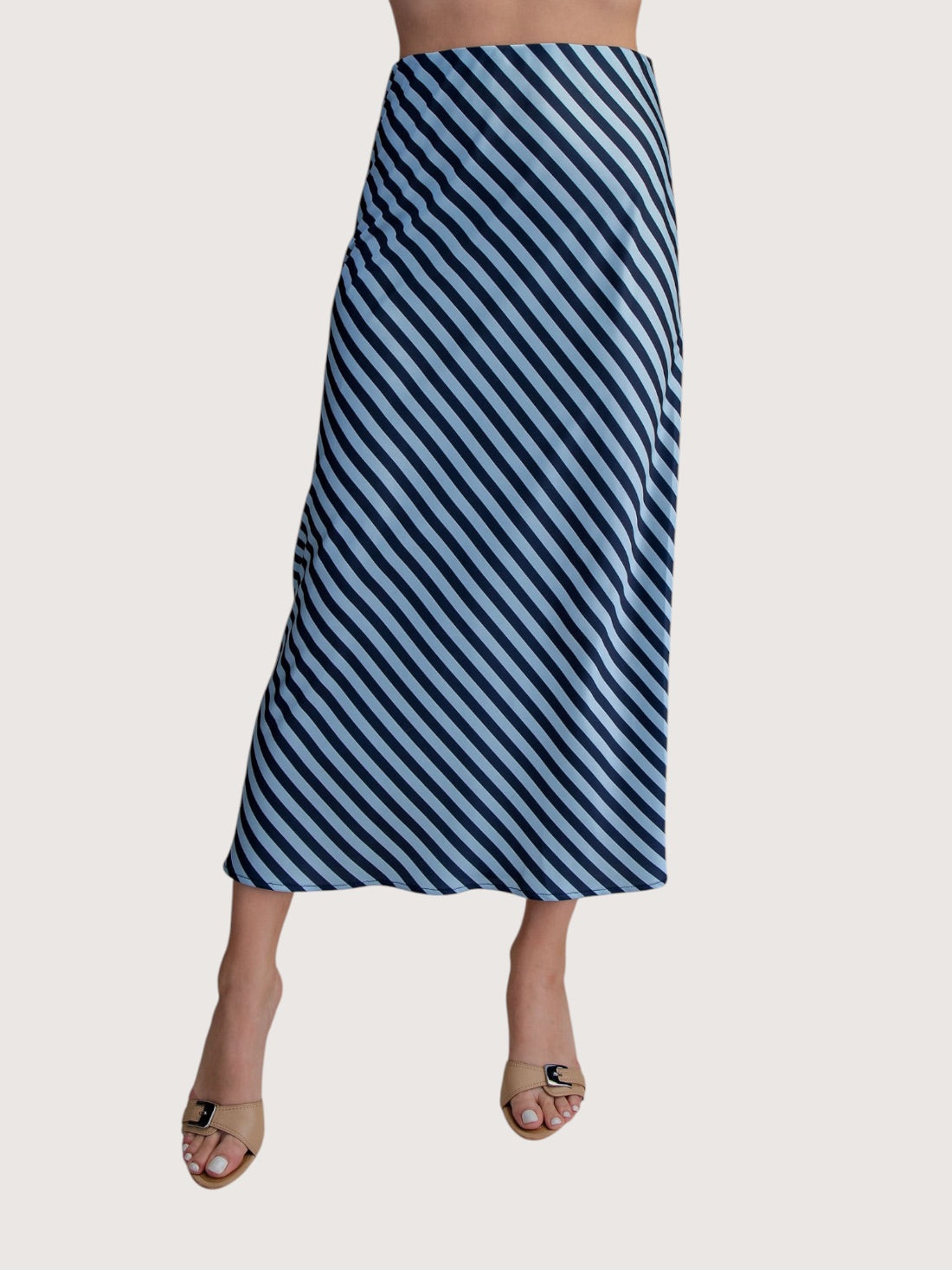 Polly Striped Midi Skirt