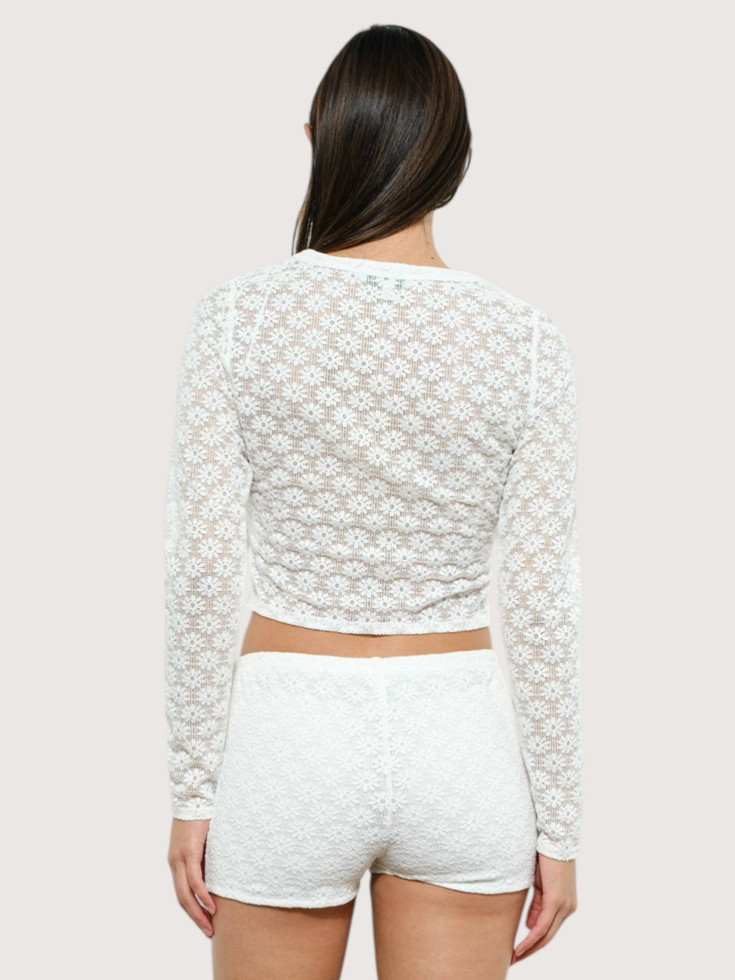 Crochet Lace Cardigan | White