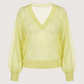 Morgan Organza Top | Lime