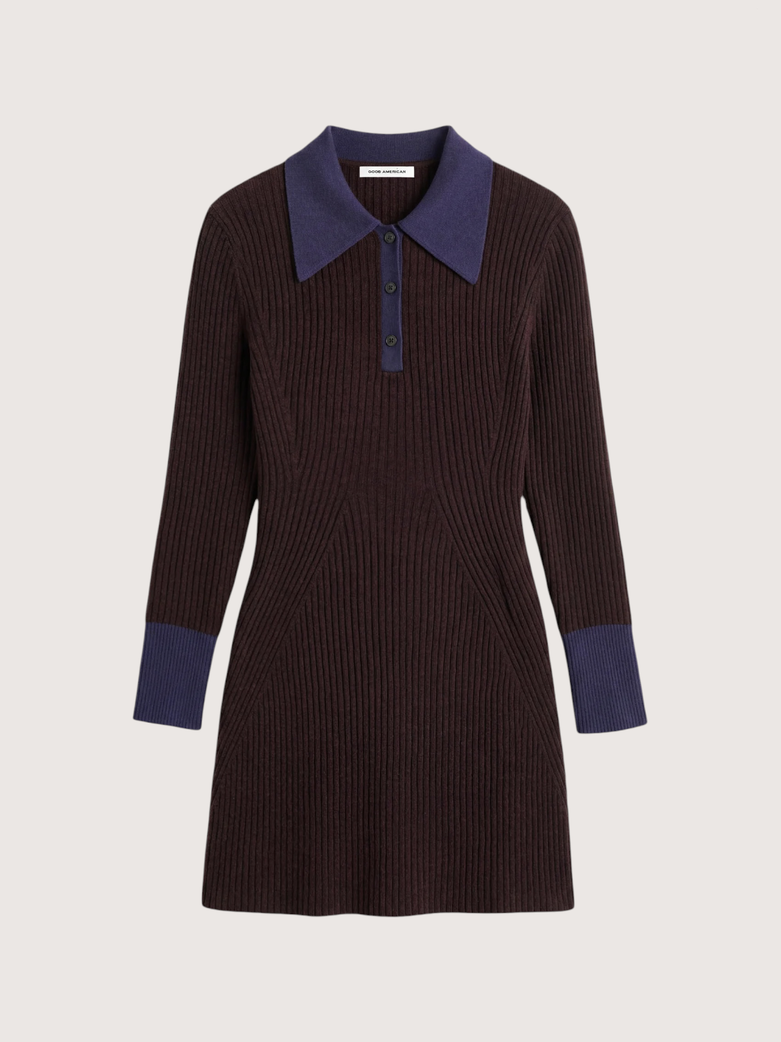 Knit Polo Mini Dress