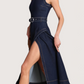 Belted Denim Midi Dress