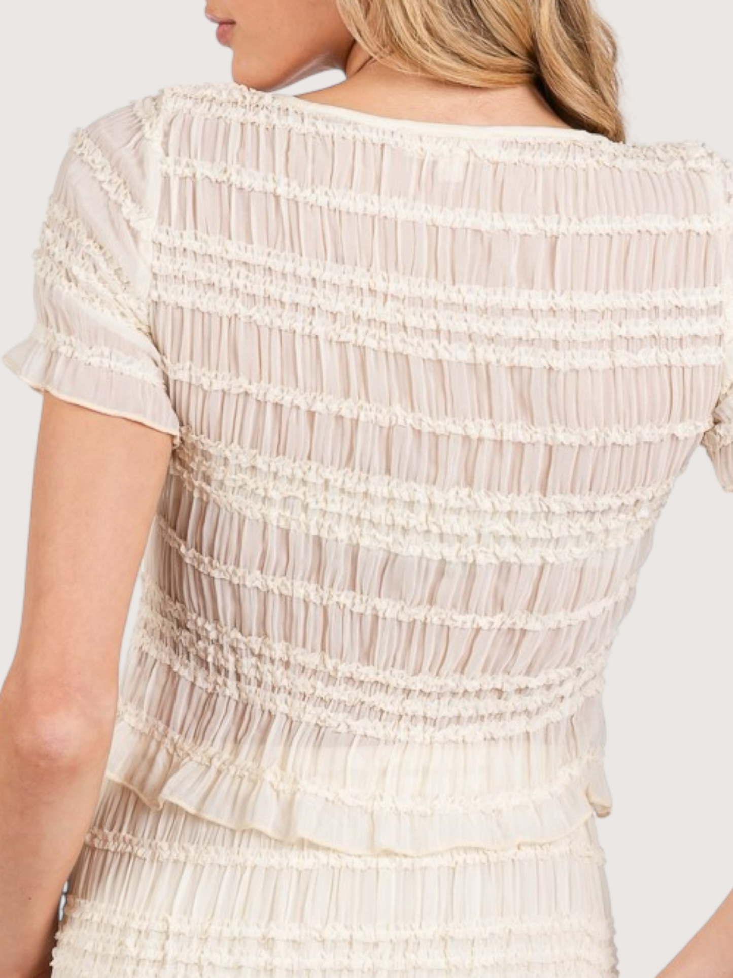 Chiffon Button Up Top