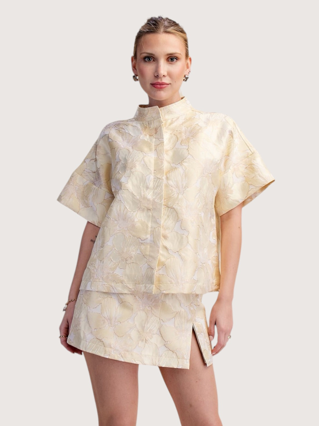 Ellie Jacquard Top