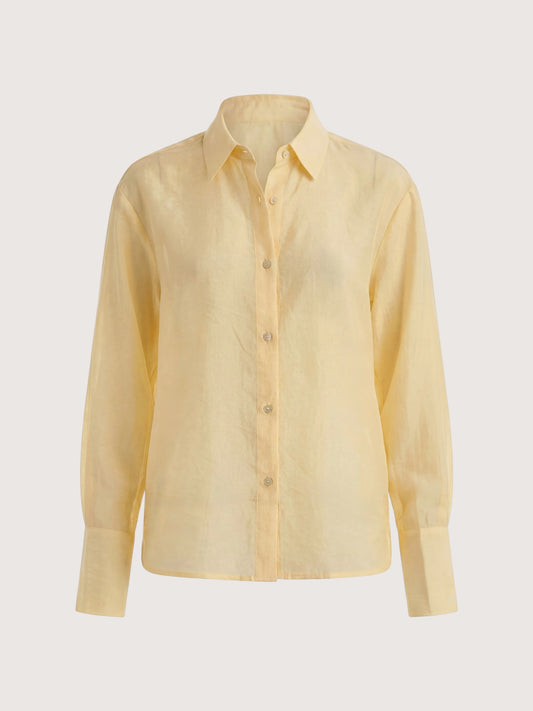 Nadia Textured Blouse | Yellow