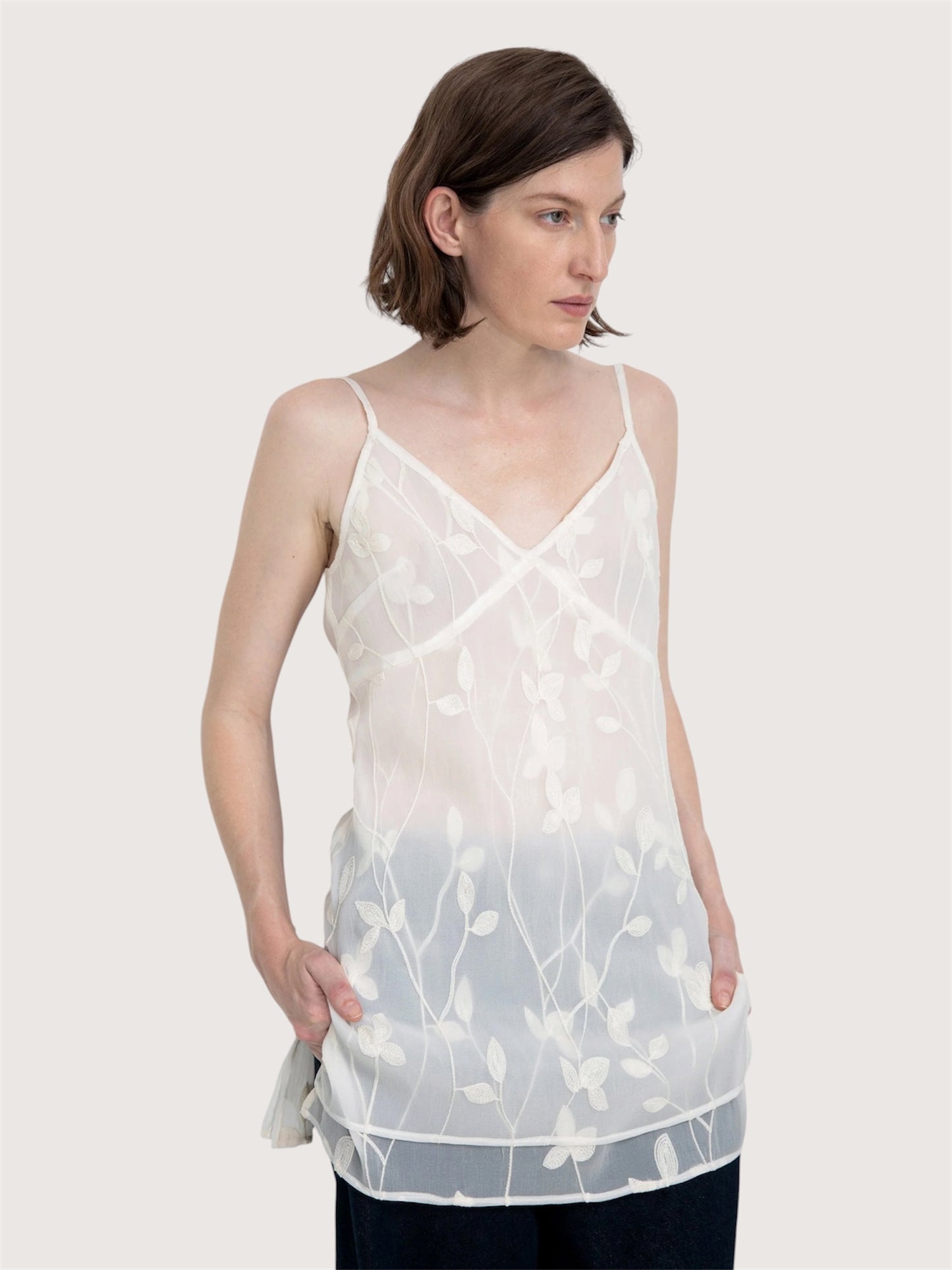 Sheer Floral Tunic