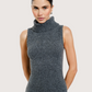 Turtleneck Knit Midi Dress