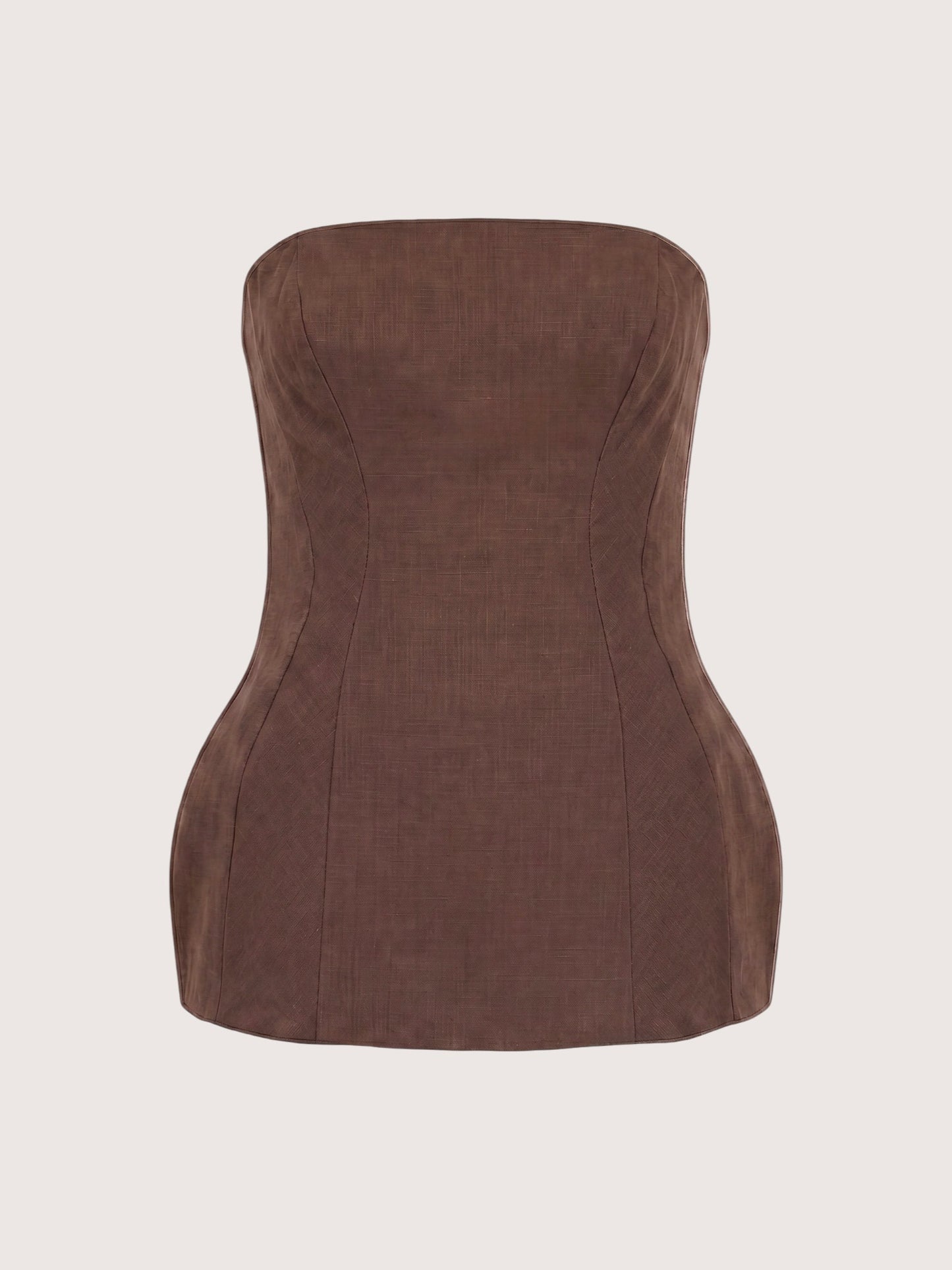 Cora Linen Top | Brown