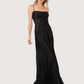 Floral Satin Maxi Dress