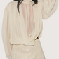 Sheer Draped Balloon Top