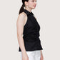 Open Back Halter Top | Black