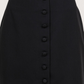 Button Front Mini Skirt