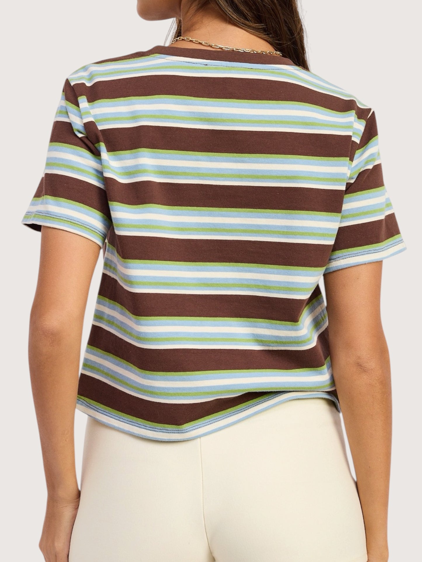Striped Boxy Tee