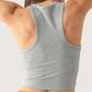 Ribbed Athleisure Tank | Grey