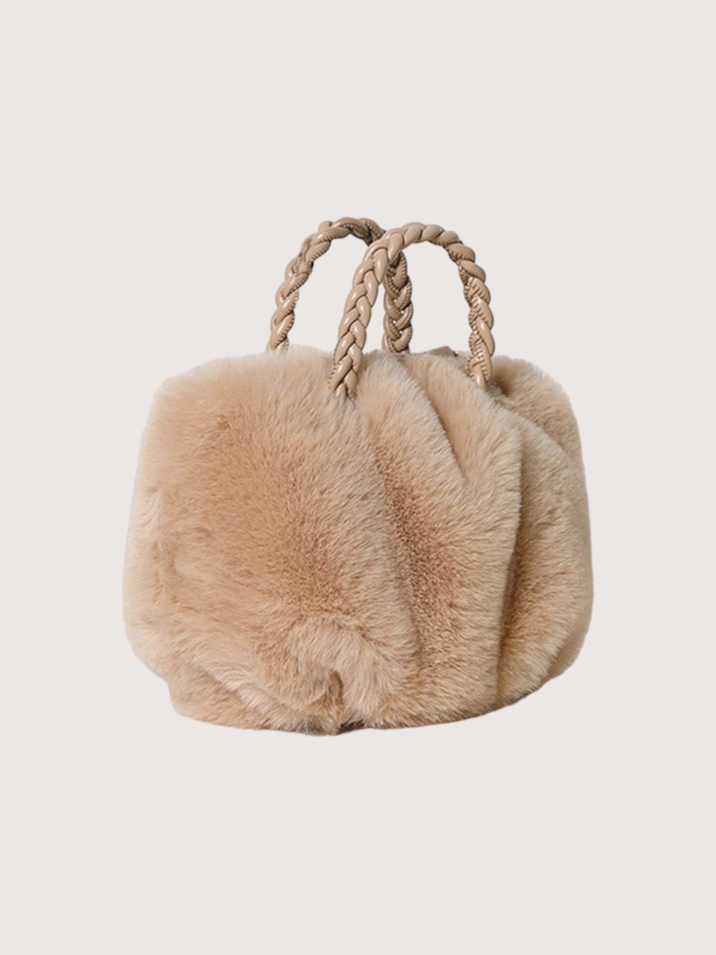 Mini Fur Bag | Beige