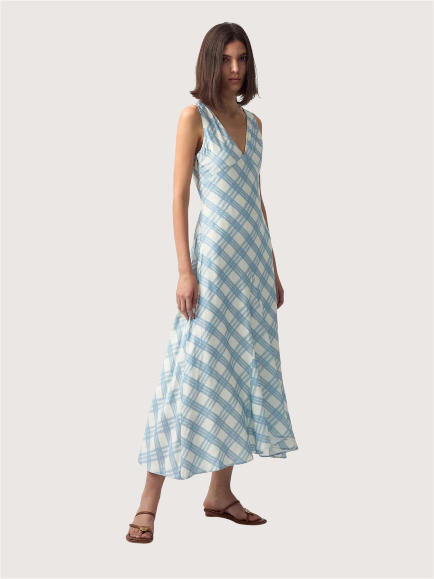 Plaid Midi Dress