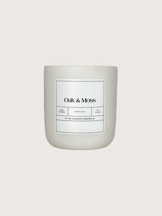 Oak & Moss Ceramic Candle