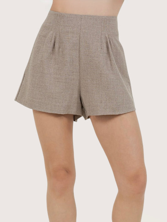 High Waisted Pleat Short