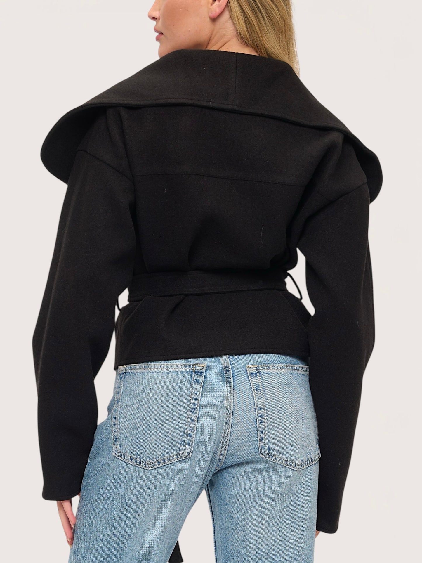 Studio Wrap Coat | Black