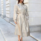 Beau Padded Shoulder Trench