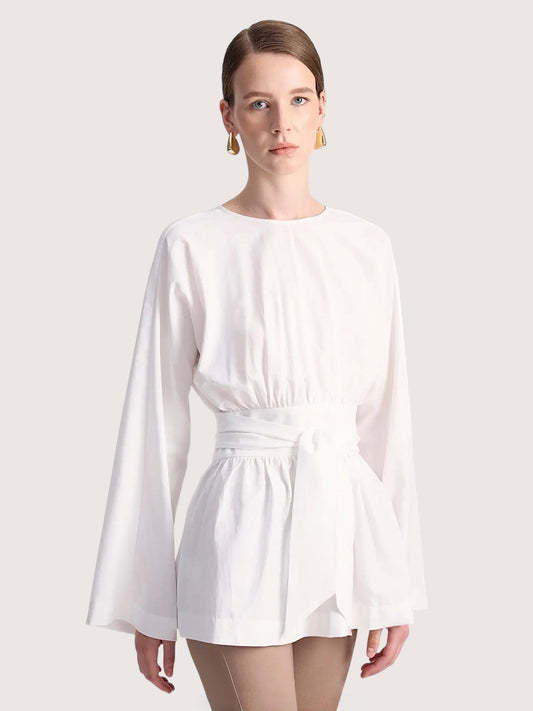 Poplin Tunic Top