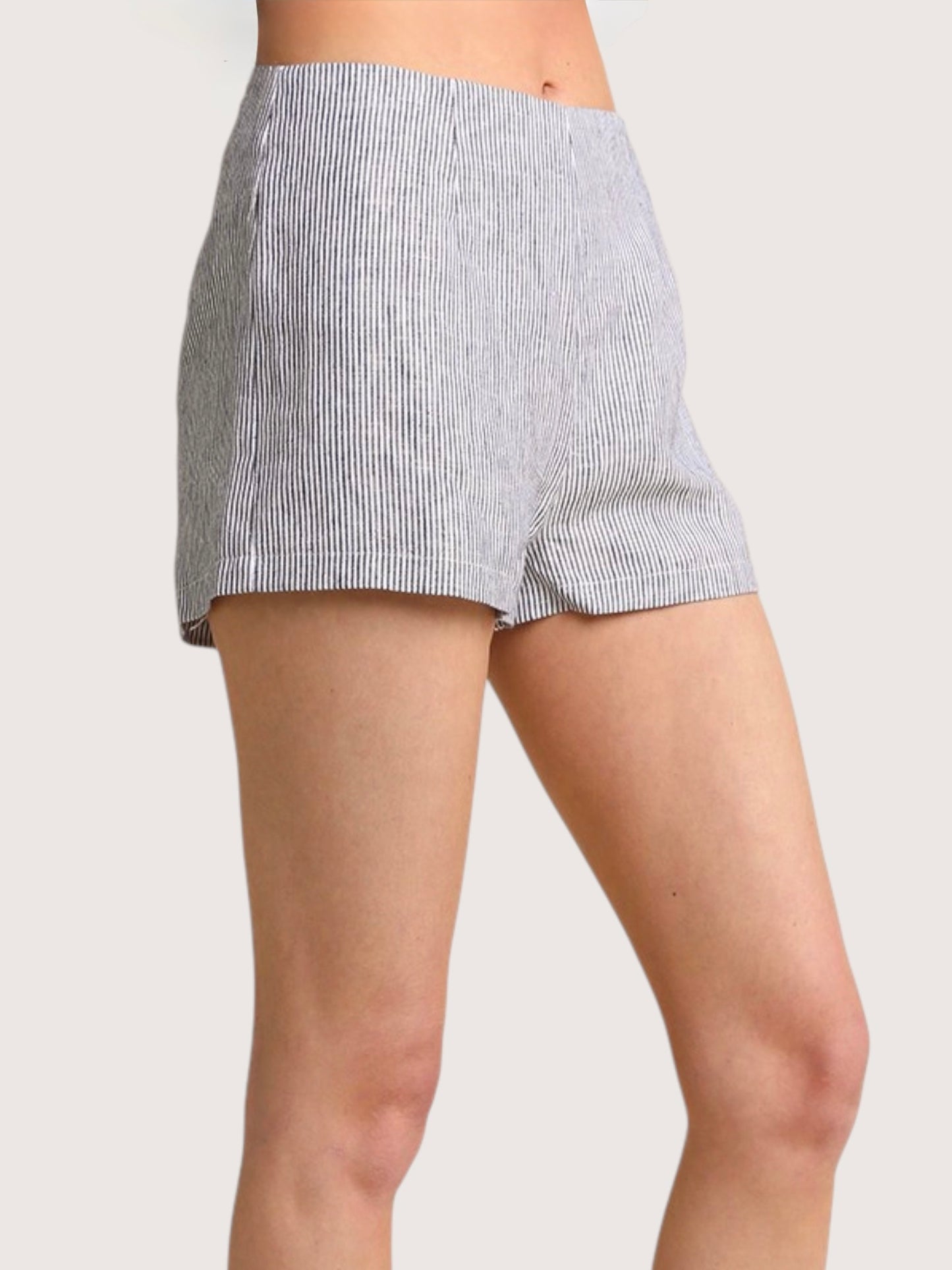Striped Linen Shorts