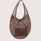 Mesh Hobo Tote | Brown