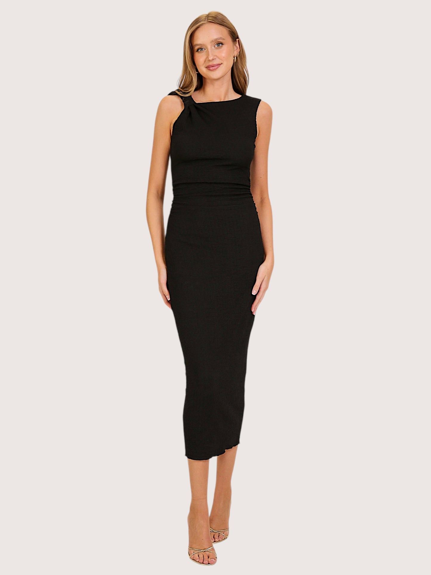 Twisted Shoulder Dress