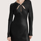 Aria Keyhole Satin Dress