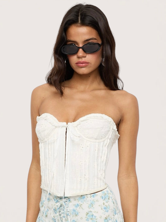 Eyelet Corset Top