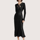 Aria Keyhole Satin Dress