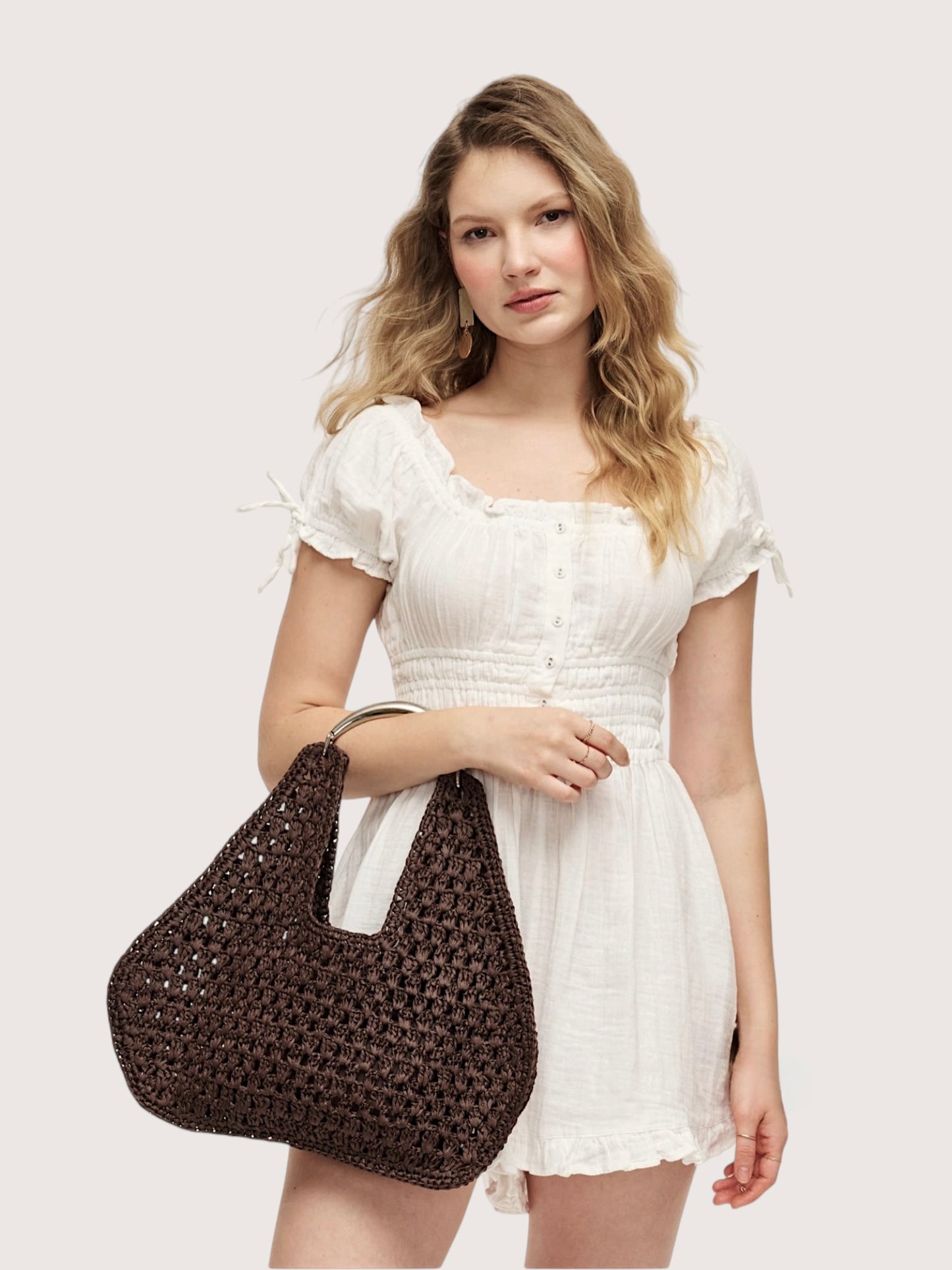 Iris Metal Handle Hobo
