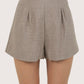 High Waisted Pleat Short